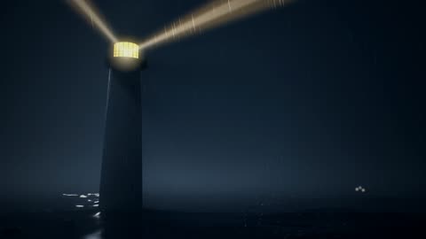 Twin beams over the sea